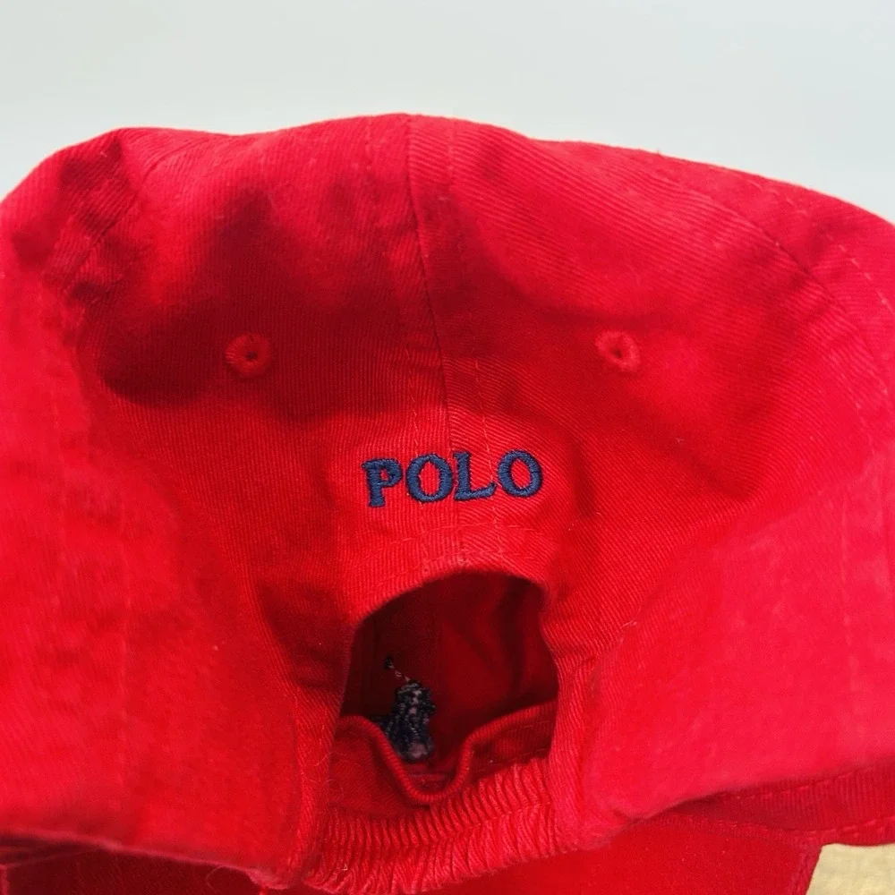 Polo Ralph Lauren Hat Cap Infant 12m 24m Red Baseball Logo Casual Preppy